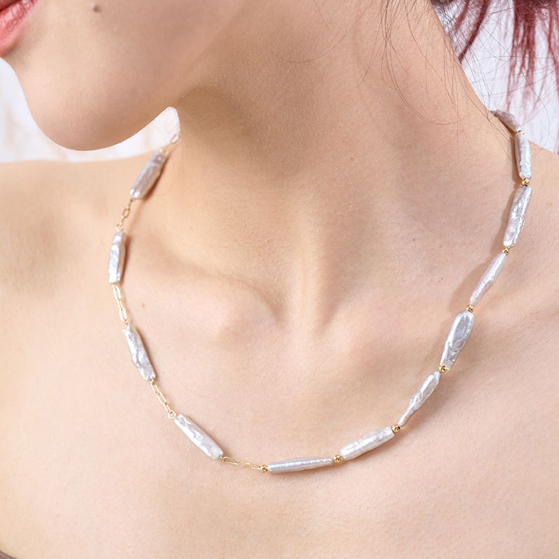 Silver Broken Pendant Necklace